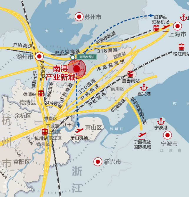 南潯產(chǎn)業(yè)新城  上海城市圈 湖州南潯工業(yè)用土地出售 園區(qū)廠房出租 招商引資 智能機器人、生物醫(yī)藥、醫(yī)療器械、汽車關(guān)鍵零部件、智能制造裝備